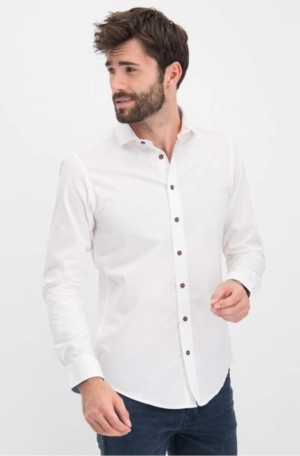 SHIRT SOLID STRETCH WHITE