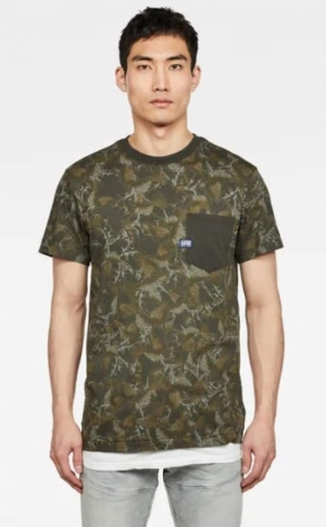 T-shirt thistle multi B310 grey moss/