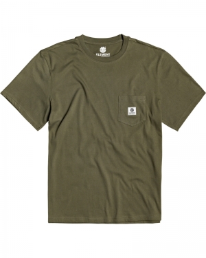 Basic Tee pocket label 531 army