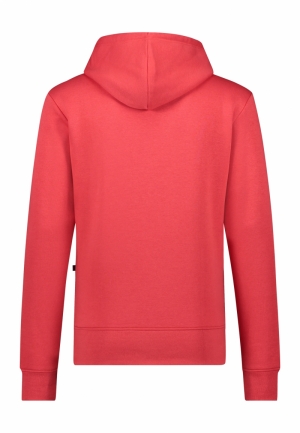 Hoodie HF embro rococco red