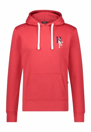 Hoodie HF embro rococco red