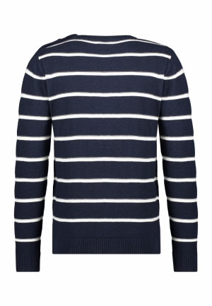 Knit striped navy-blanc de b