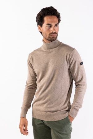 KEITH TURTLE NECK PULL-TAUPE Taupe