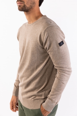 Knit R-Neck Taupe