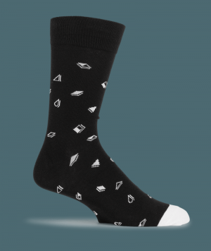 Socks true black white Black white