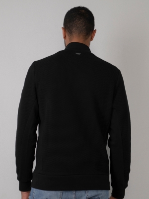 Men sweater collar black 9999 black