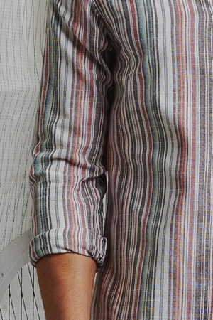 Italian Shirt Short collar - StripedPhanta