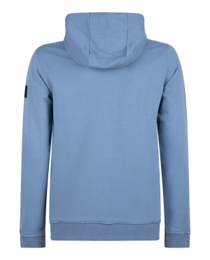 HOODED STAY CURIOUS 554 Denim Blue