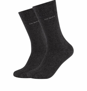 Unisex ca-soft Socks 2p 0008 anthracite