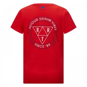 T-shirt Justo red 4051 red