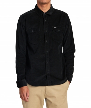Shirt LS Freeman Cord BLK Black