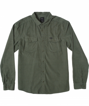 Shirt LS Freeman Cord GNB0 Jade