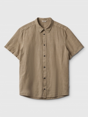 Shirt SS Costa Linen Coriander