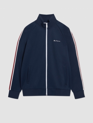 Taped Tricot Track Top 035 Marine