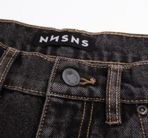 Straight Jeans Black Washed