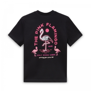 Tee flamingo skeleton bff BLK1 black