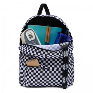 Backpack old school check Y281 black/whit