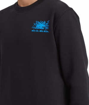 Sweat graphic crew  KVJ0 Black