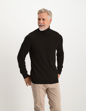 ROLL NECK Black