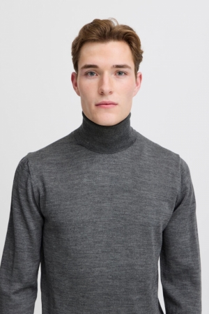 Roll Neck Konrad Merino Pewter Mix