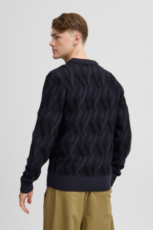 Knit Karl Jacquard Dark Navy