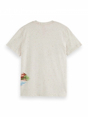 T-shirt Artwork with Neps  0001 Off White