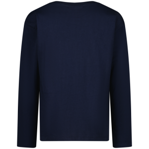 Tee Basic Logo LS 100 Dark Blue