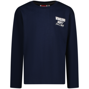 Tee Basic Logo LS 100 Dark Blue