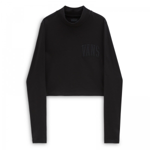 Mock Neck Program LS BlACK