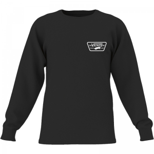 Tee ls Full Patch Back Blk/Wht