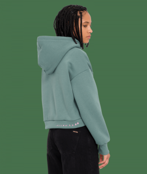 Hoodie Longo Sea Green