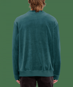 Crew Velvet Single Stone Evergreen