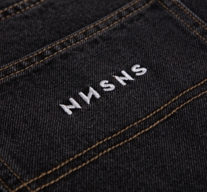 Jeans Straight Black W Denim