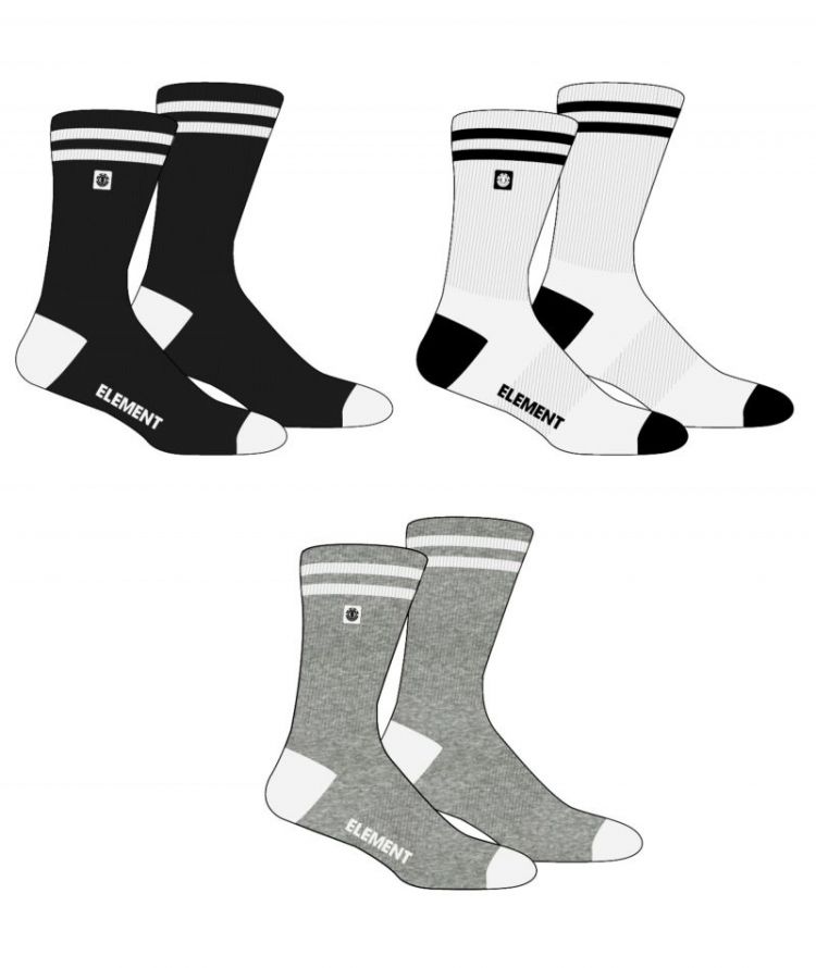 CLEARSIGHT SOCKS 3PK KSQ0 BLACK/WHIT