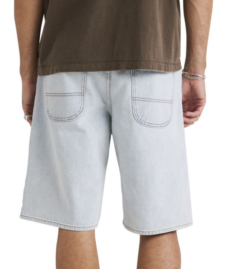 SKATE DENIM SHORT ASB ASH BLUE