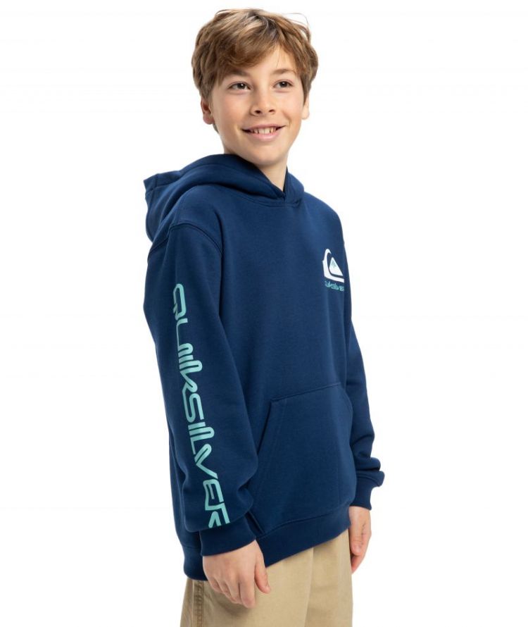OMNI LOGO HOODIE YOUTH BSW0 ESTATE BLU
