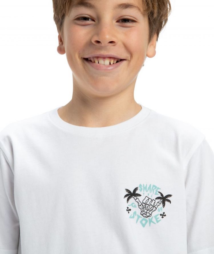 EV SHARE THE STOKE SS YTH WBB0 WHITE