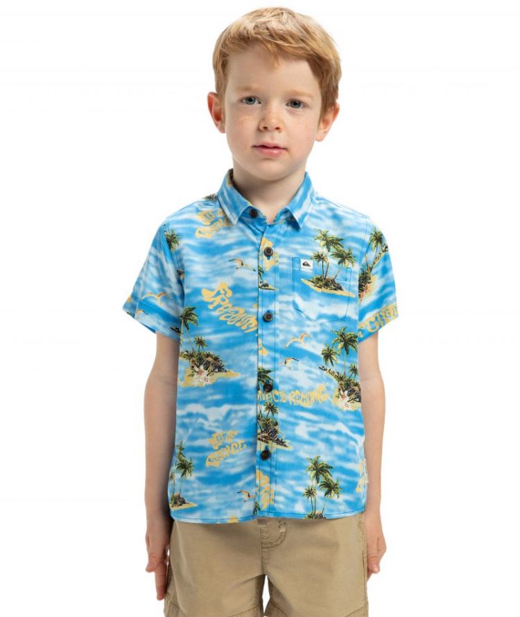 SAFE PARADISE SS YOUTH BQV6 BLUE NATUR