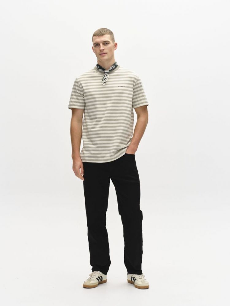Dune Logo Stripes SS GOTS 0058 Green Stri