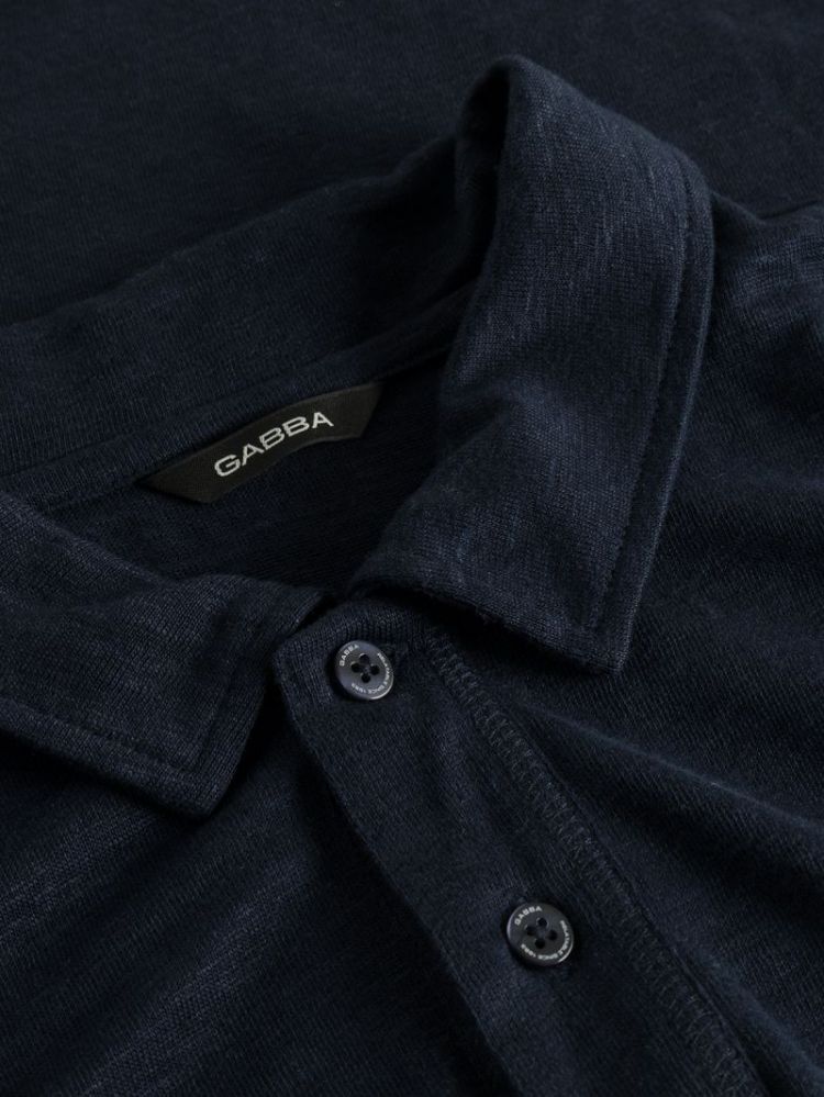 Duke Linen Polo SS 9999 Black