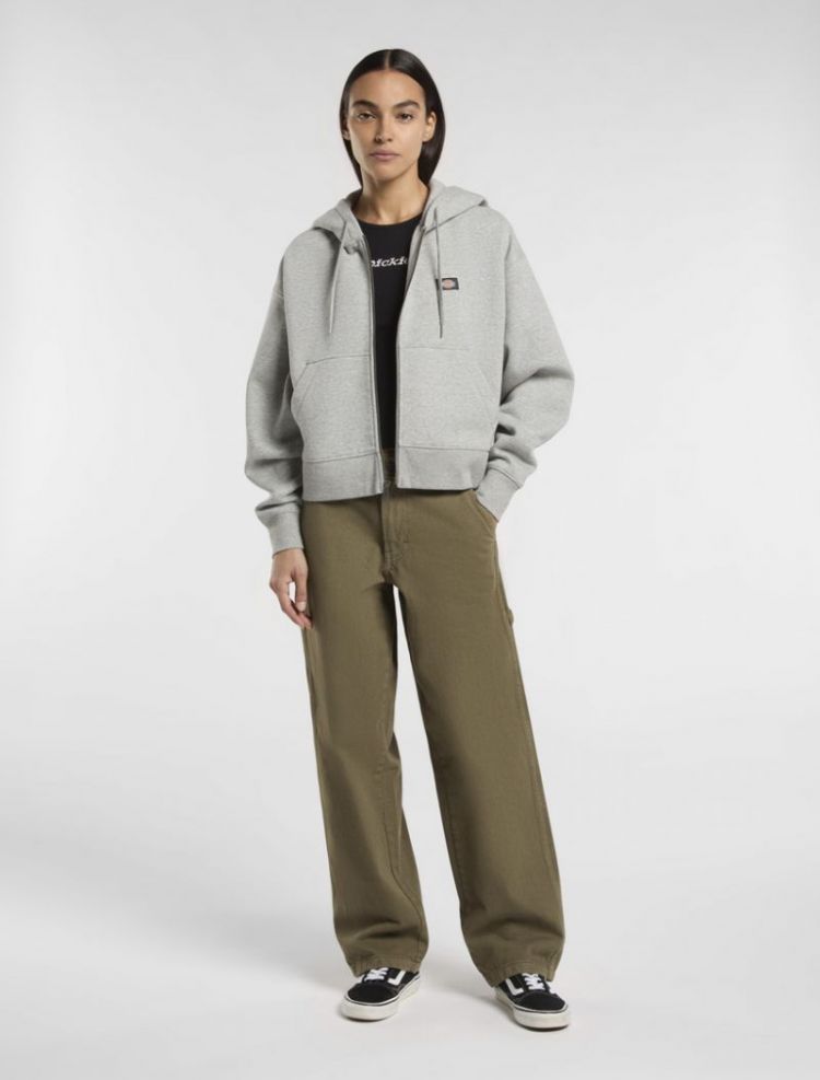 OAKPORT ZIP HOODIE GYM1 Grey melan