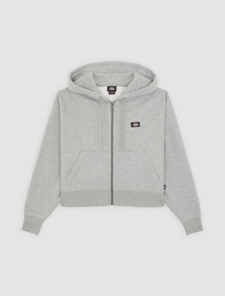 OAKPORT ZIP HOODIE GYM1 Grey melan