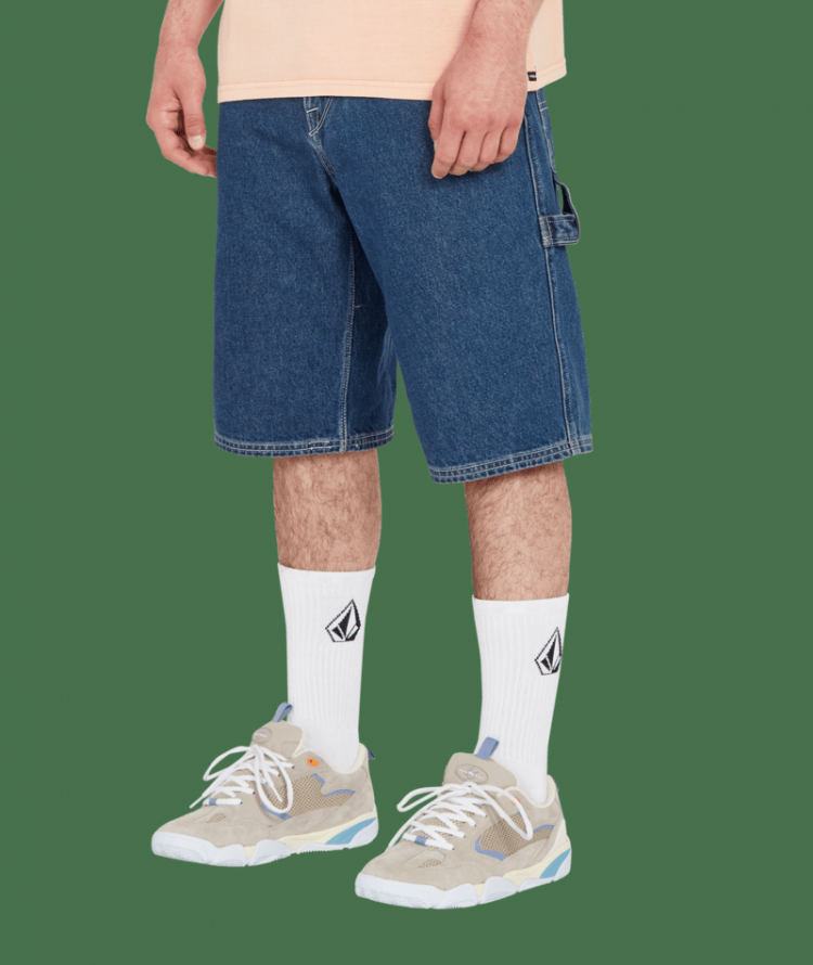 LABORED DENIM UTILITY SHORT IRW INDIGO RIDG