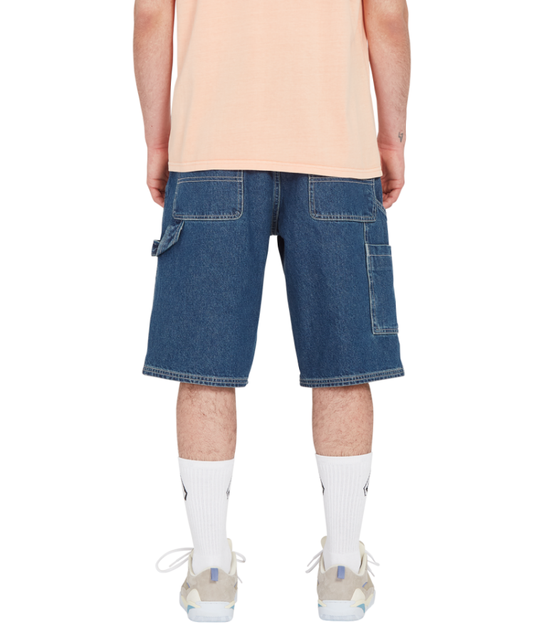 LABORED DENIM UTILITY SHORT IRW INDIGO RIDG