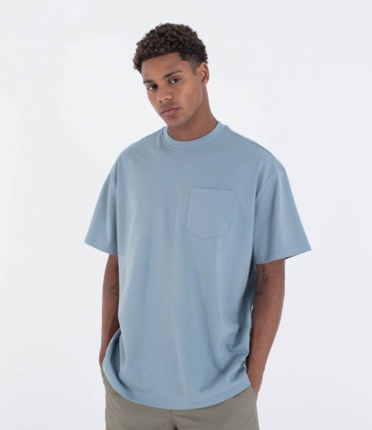 BUILT PKT SS Tee 420 Worker Blue