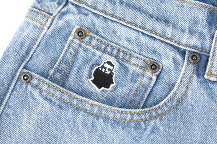 Straight Jeans Light Stone Was