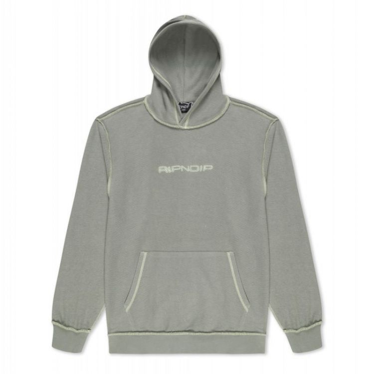 Hoodie Saturn Reverse Stitch Steel Grey