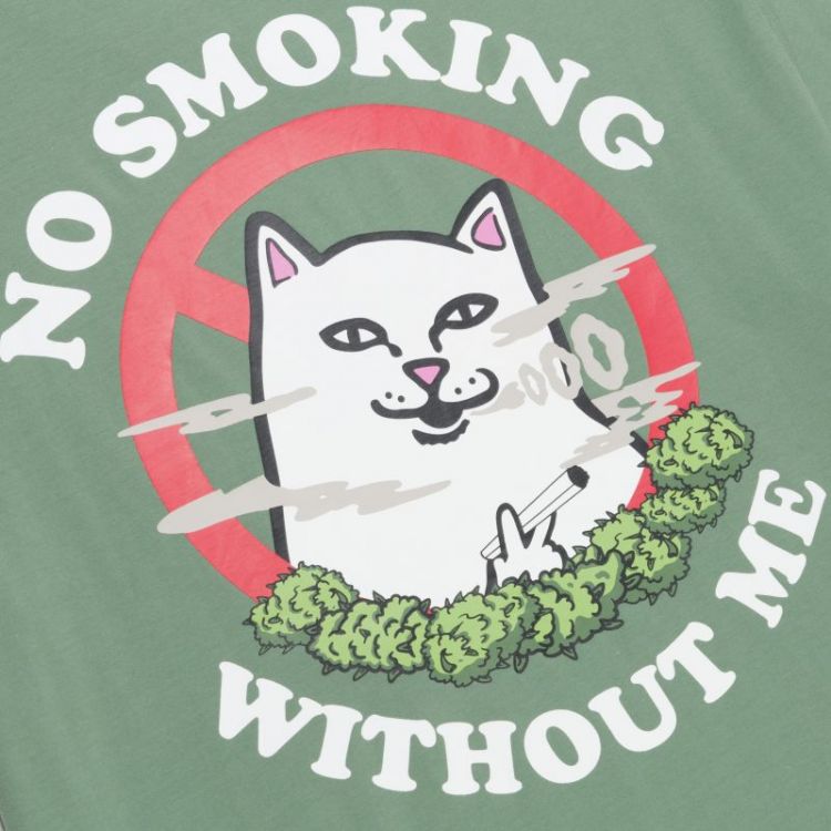 Tee No Smoking Light Olive