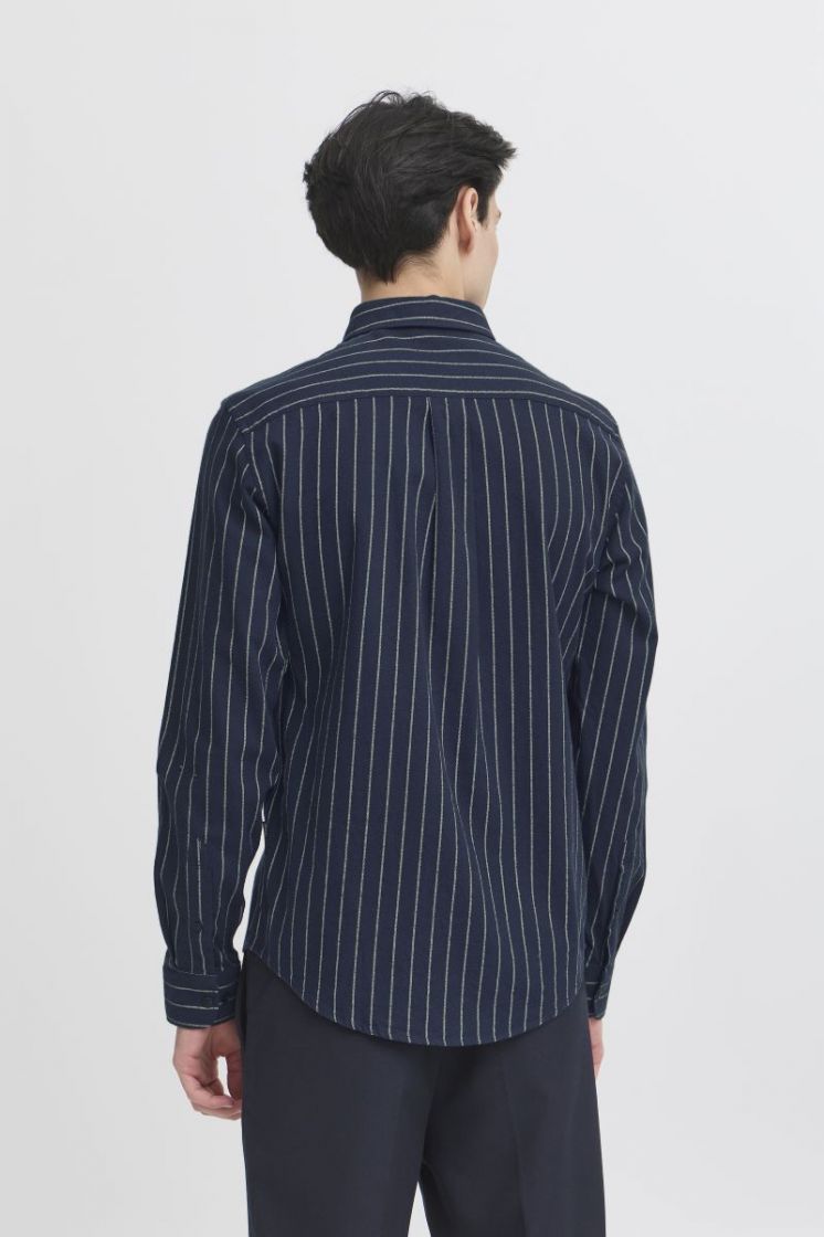 CFMACE LS BU striped shirt - b 193923 Navy Bla