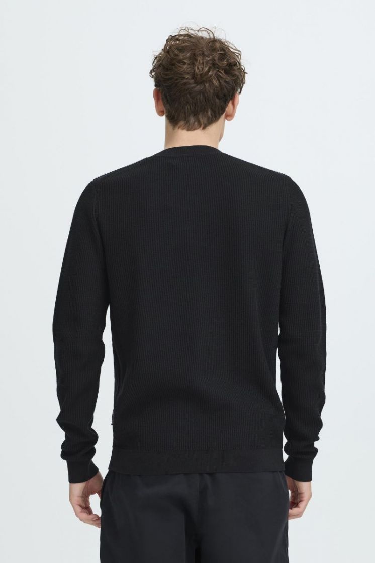 CFNOAR structured crew neck kn 194013 Dark Nav